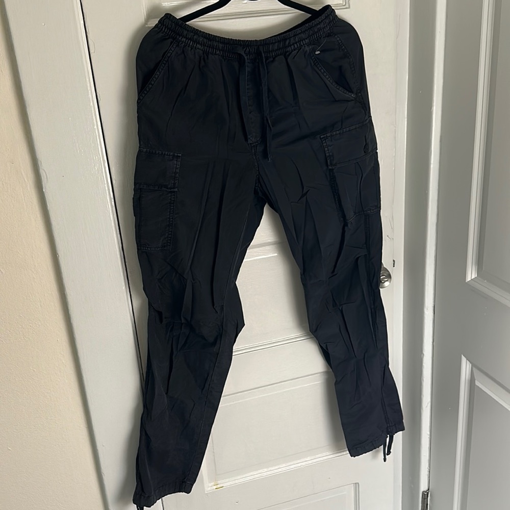 Urban Outfitters Standard Cloth Black Cargo Pants SIZE SMALL